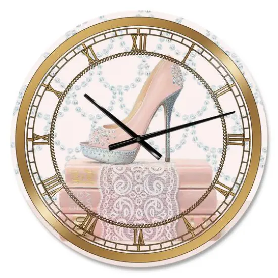 Designart Fashion And Glam Shoes II Wall Clock {1}