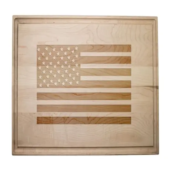 17" American Flag Maple Cutting Board {1}
