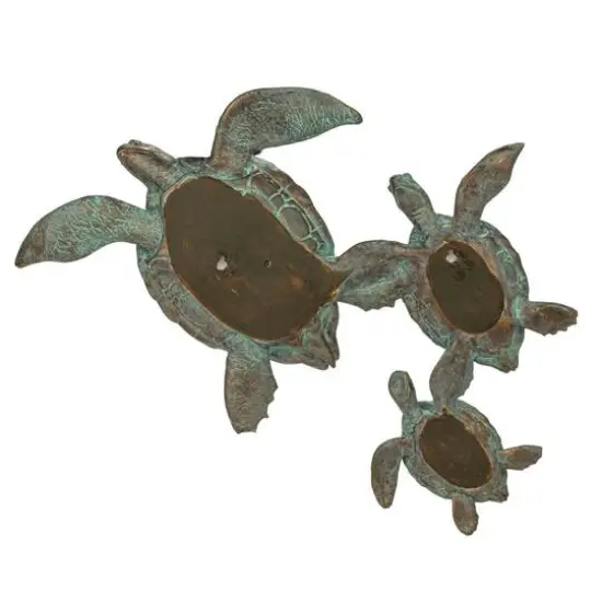 Hello Honey&reg; Teal with Verdigris Finish Turtle Family Wall D&eacute;cor {9}