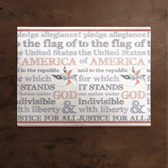 Pledge of Allegiance Poly Twill Placemat {3}