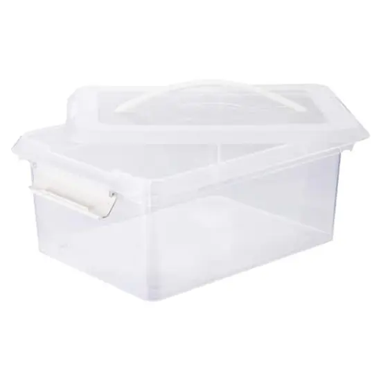 14.5qt. Storage Bin with Lid by Simply Tidy&reg; White {4}