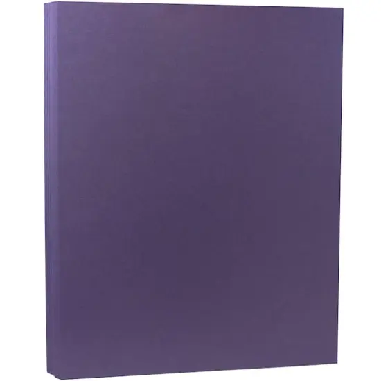 JAM Paper Matte 8.5" x 11" 80lb. Cardstock, 50 Sheets Dark Purple {1}