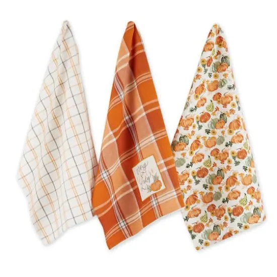 DII&reg; Crazy Pumpkin Lady Dishtowel Set {1}