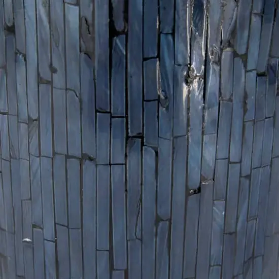 Blue Shell Contemporary Vase, 9" x 9" x 9" {5}