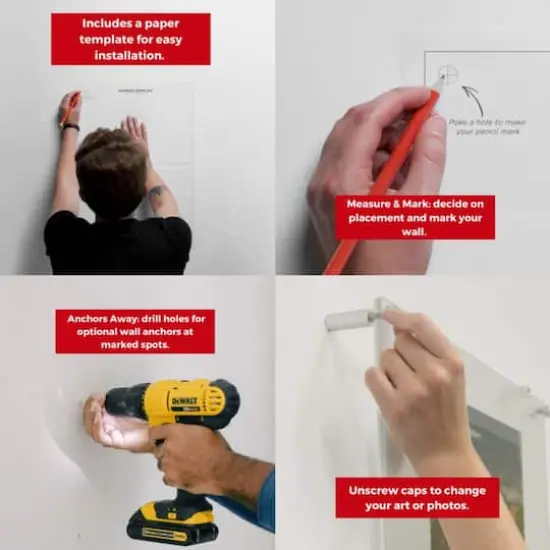 Cool Modern Frames Clear Acrylic Float Frame with Gold Hardware {7}