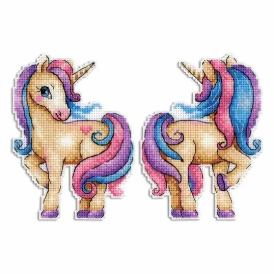 MP Studia Unicorn Plastic Canvas Counted Cross Stitch Kit {6}