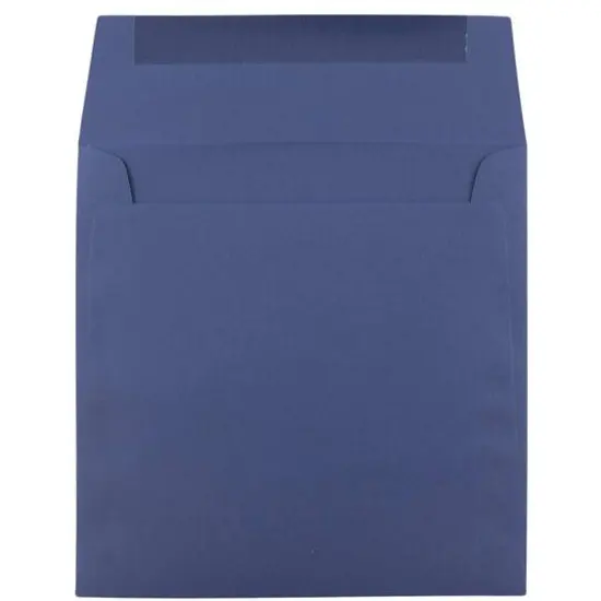 JAM Paper 6.5" x 6.5" Premium Invitation Envelopes, 25ct. Presidential Blue {4}