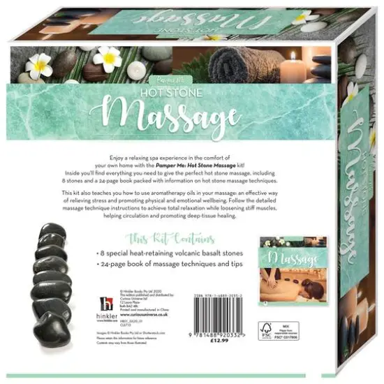 Hinkler Pamper Me Hot Stone Message Box Set {7}