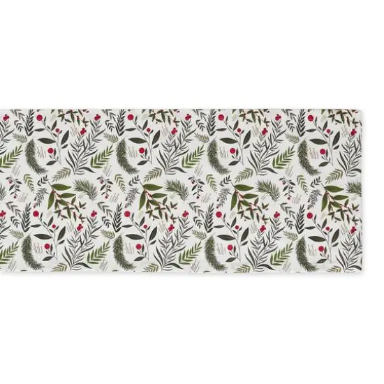 DII&reg; 108" Holiday Sprigs Printed Table Runner {3}