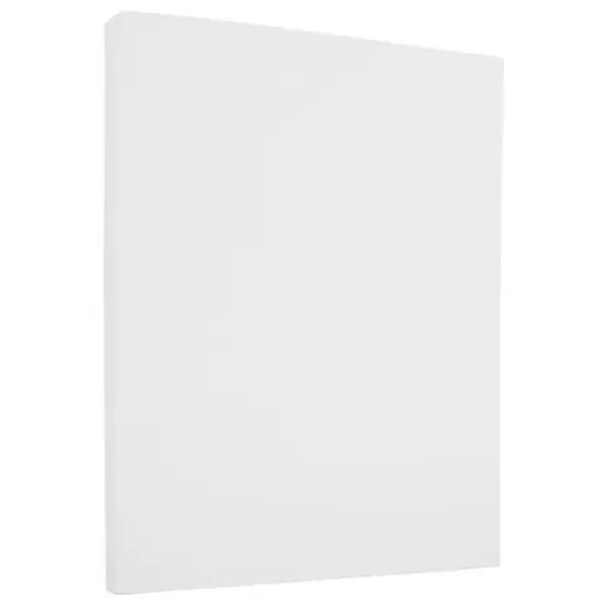 JAM Paper 8.5" x 11" 24lb. Strathmore Paper, 100 Sheets Bright White Linen {2}