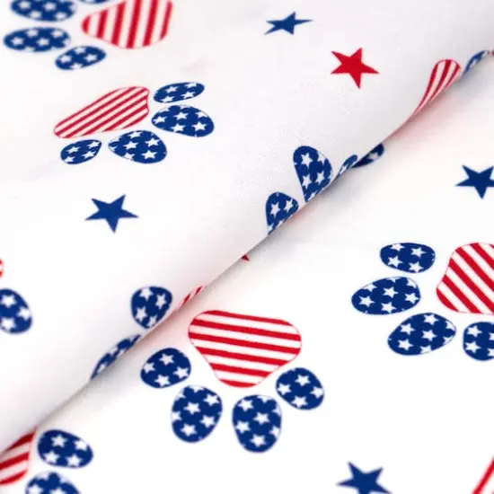 SINGER Patriotic Paws Cotton Fabric {3}