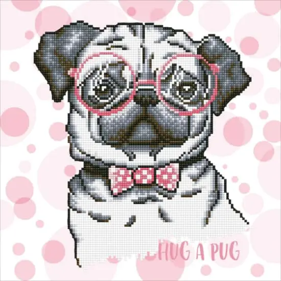 Diamond Dotz&reg; Hug a Pug Diamond Painting Kit {1}