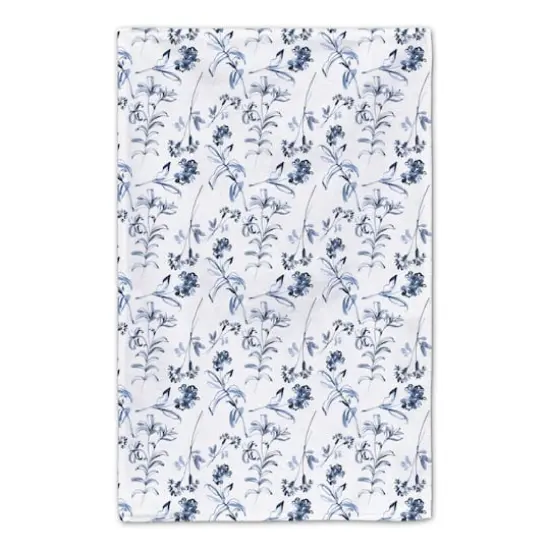 Hello Spring Blue Floral Tea Towel Set {6}