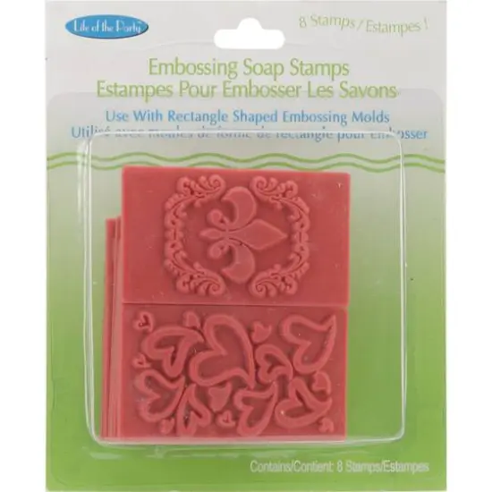 Life of the Party Soap Embossing Rectangle Stamp Set, 8ct. {1}