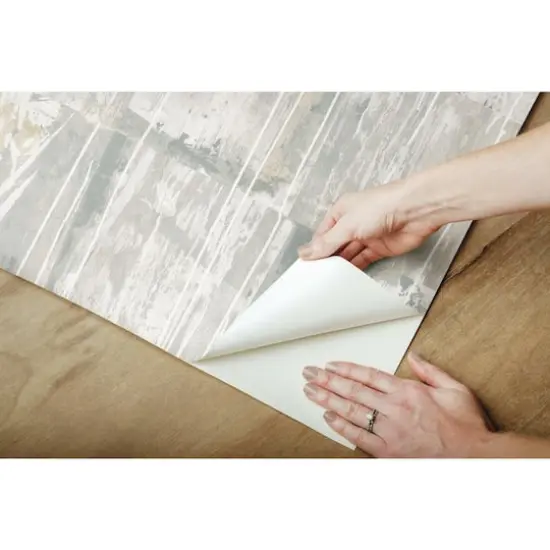 RoomMates Washout Peel & Stick Wallpaper Beige/Gray {10}