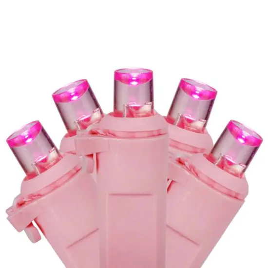 100ct. Pink LED Wide Angle Valentine's Day Pink String Lights {1}