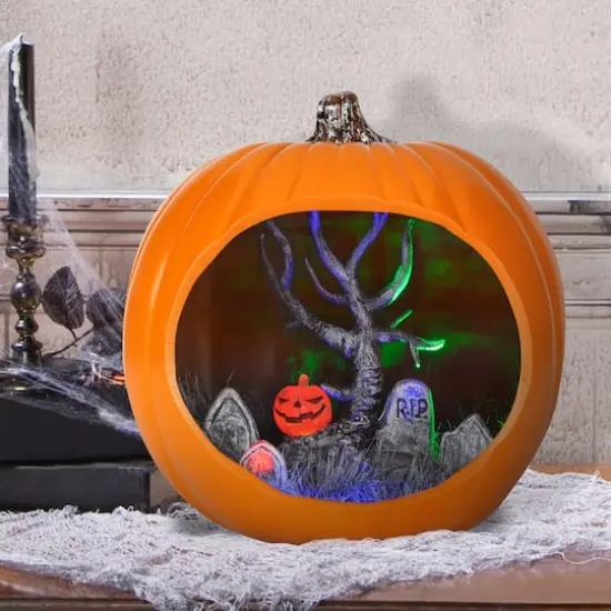9" Orange Diorama Pumpkin by Ashland&reg; {3}