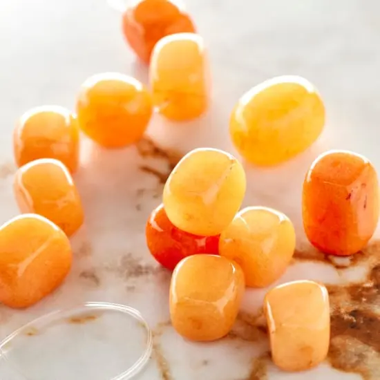 Orange Jade Nugget Beads, 14mm by Bead Landing&trade; {3}