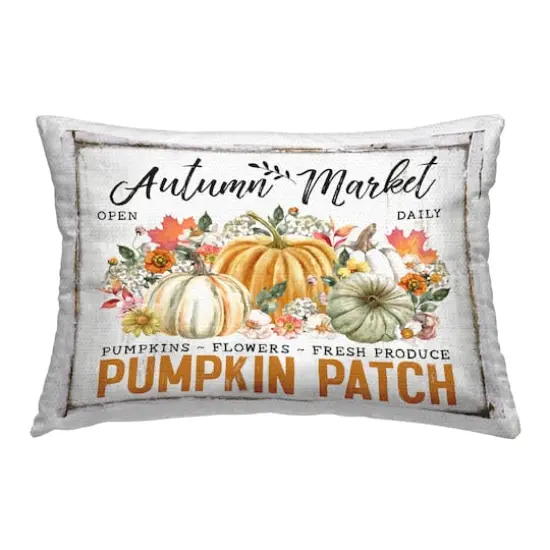 Stupell Industries Rustic Autumn Market Outdoor Printed Pillow {1}