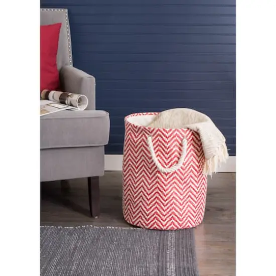 DII&reg; Small Round Chevron Paper Bin Rust {6}