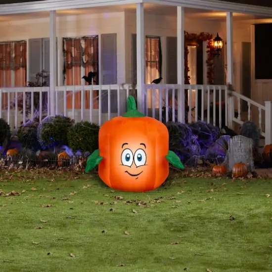3.5ft. Airblown&reg; Inflatable Halloween Spookley the Square Pumpkin {3}