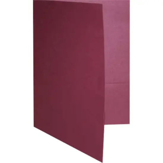 JAM Paper 9.5" x 11.5" 2-Pocket Linen Folders, 6ct. Burgundy {4}