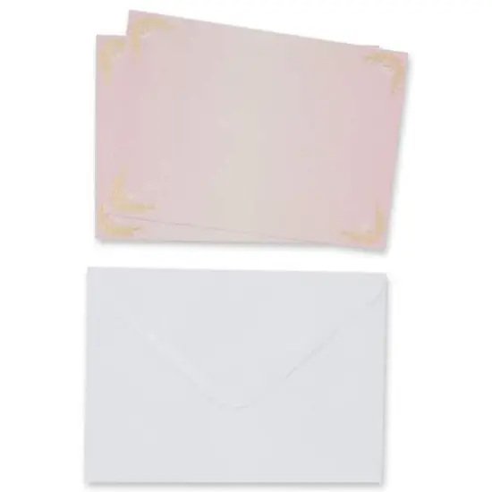 Blush Glam Flat Cards & Envelopes by Recollections™, 5" x 7" {6}
