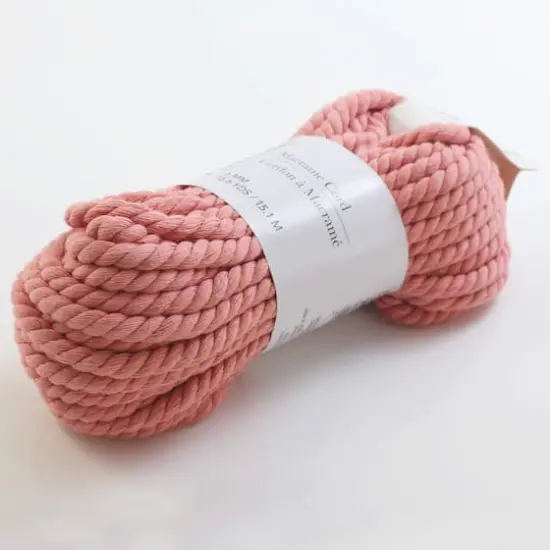 Macram&eacute; Cotton Cord by Loops & Threads&reg;, 50ft. Mauve {4}