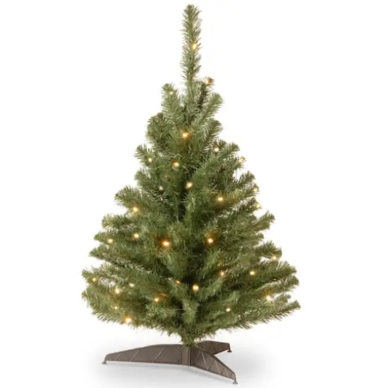 3ft. Pre-Lit Kincaid Spruce Artificial Christmas Tree, Clear Lights {1}