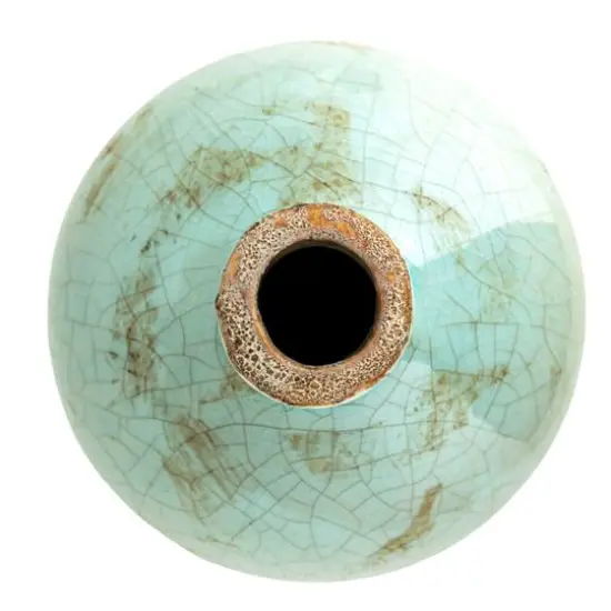 Hello Honey&reg; Distressed Finish Brown & White Terracotta Vase Set {9}