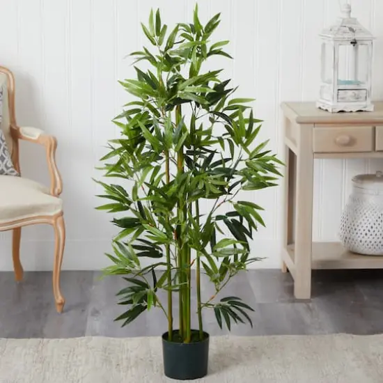 4ft. Potted Bamboo Artificial Tree {4}