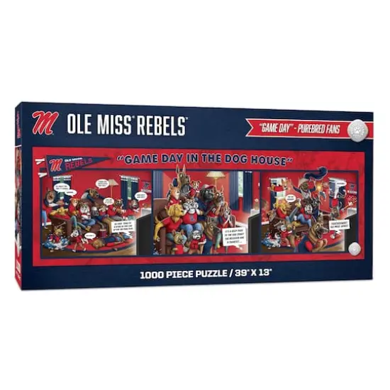 College Game Day in the Dog House 1,000 Piece Puzzle Mississippi Rebels {1}