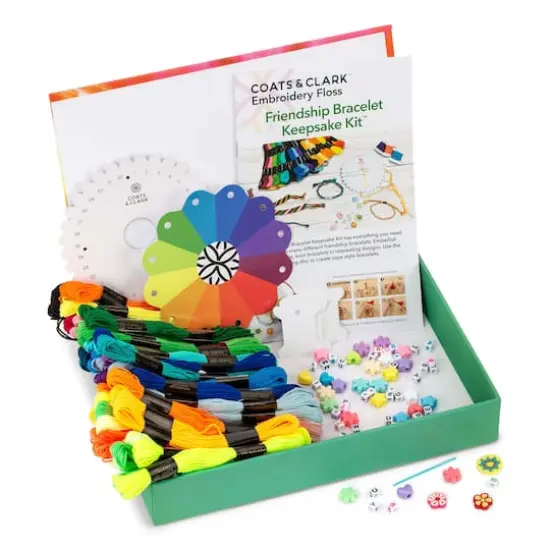 Coats & Clark&reg; Embroidery Floss Friendship Bracelet Keepsake Kit&trade; {1}