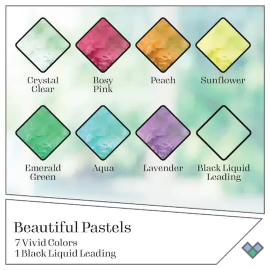 Plaid® Gallery Glass® Pastels Stained Glass Painting Kit {3}
