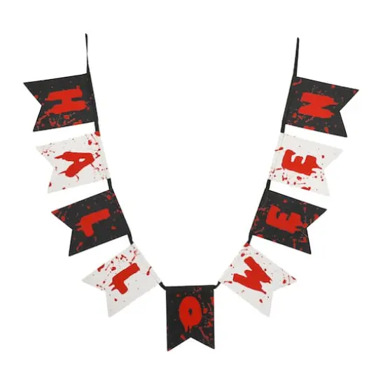 6ft. Red, White & Black Halloween Banner Garland by Ashland&reg; {1}