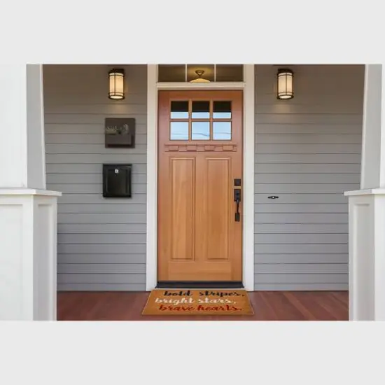 Hello Honey&reg; Bold Bright Brave Coir Doormat {7}