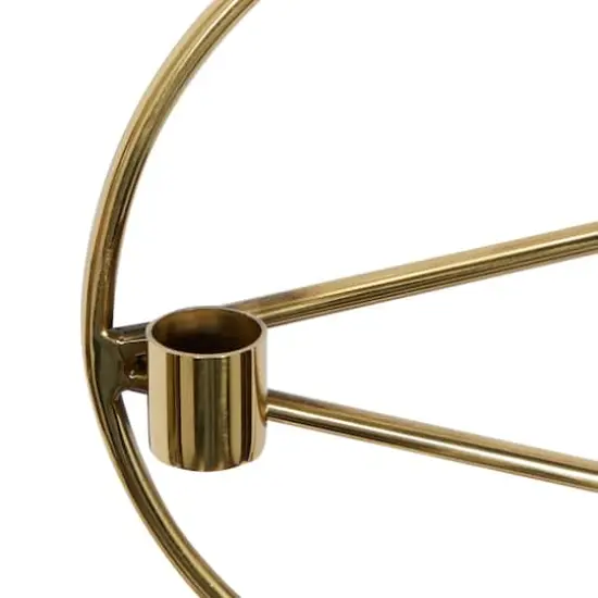 Set of 3 Gold Stainless Steel Modern Wall Sconce, 8" x 8" {4}