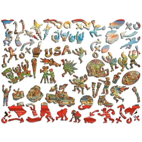 Joe Journeyman NFL Wooden Puzzle Cleveland Browns {3}