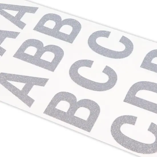 Silver Glitter Alphabet Stickers by Recollections&trade; {1}
