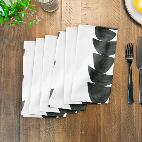 Monochromatic Stacked Bowls 10" x 10" Cotton Twill Napkin {4}