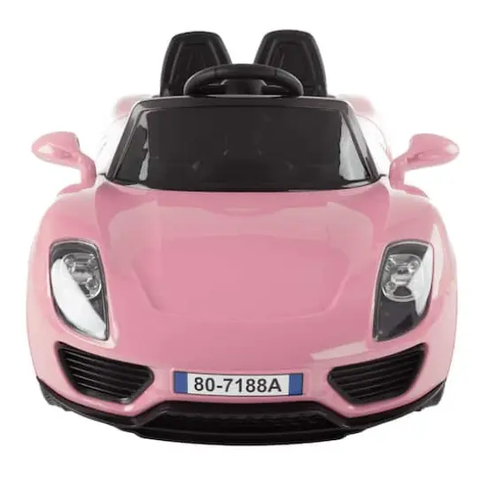 Toy Time Pink Battery Powered Ride-On Sports Car {4}