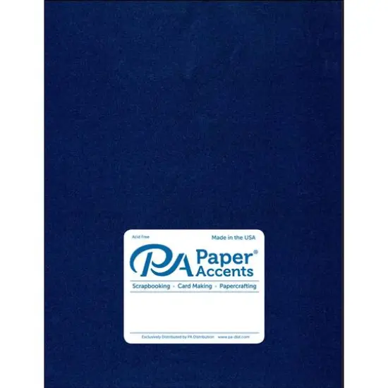 PA Paper™ Accents 8.5" x 11" Pearlized 105lb. Cardstock, 25 Sheets Lapis {1}