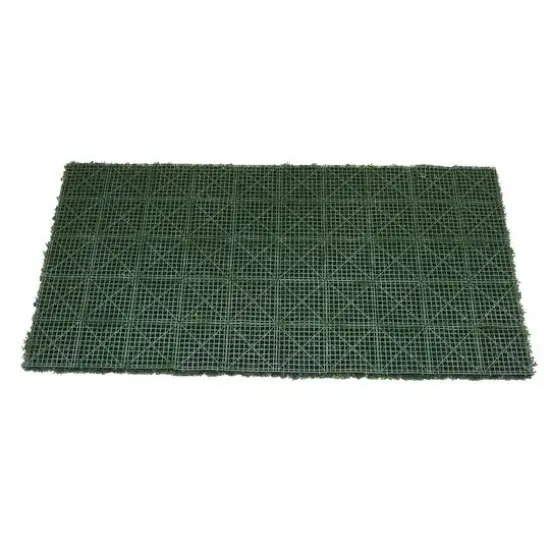 Green Artificial Boxwood Mat {6}
