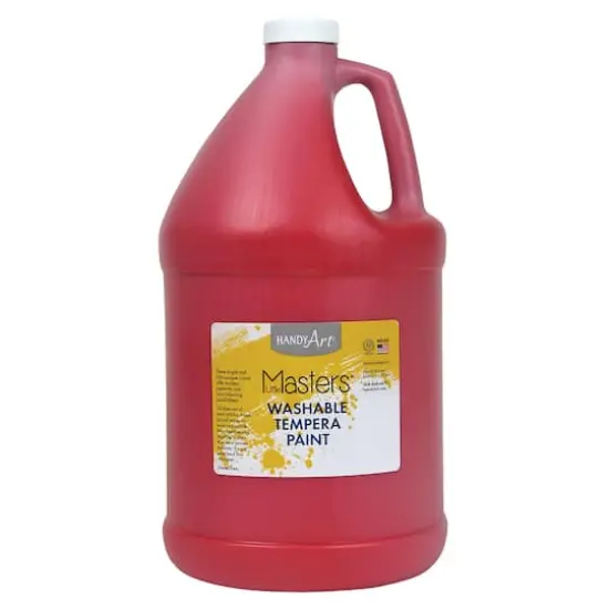 Handy Art&reg; Little Masters&reg; Washable Tempera Paint Gallon, 2ct. Red {4}
