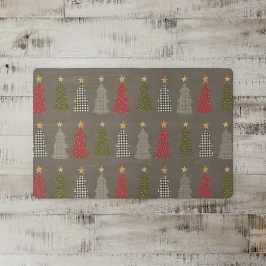 Gray Tree Pattern Floor Mat {3}