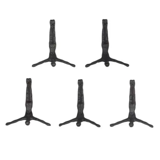 10" Aluminum Modern Figurine Wall D&eacute;cor Set Dark Gray {1}