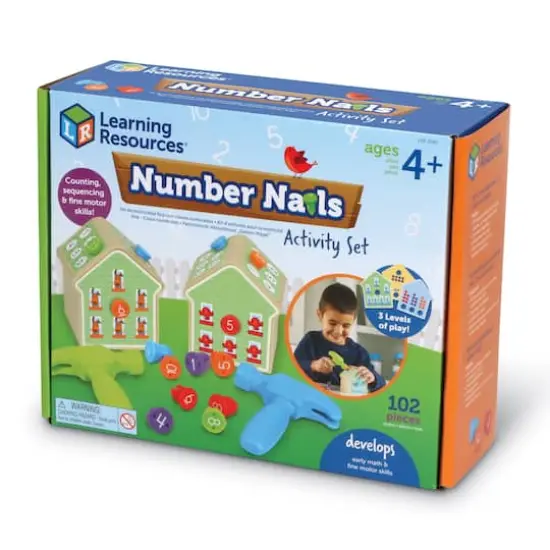 Learning Resources Number Nails! Fine Motor Math Game {7}
