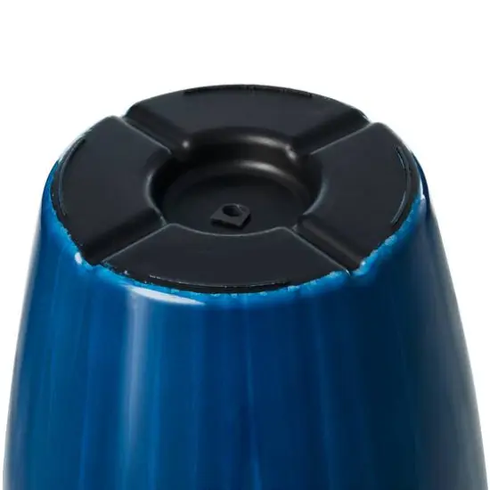 Glitzhome® 23.5" Gradient Cobalt Blue Faux Ceramic Tall Plastic Planters, 2ct. {9}