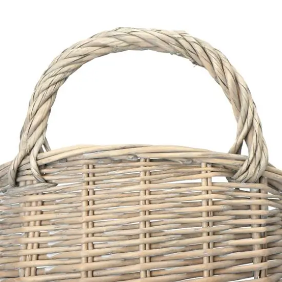 Hello Honey&reg; 15" Rattan Wall Basket with Handle {2}