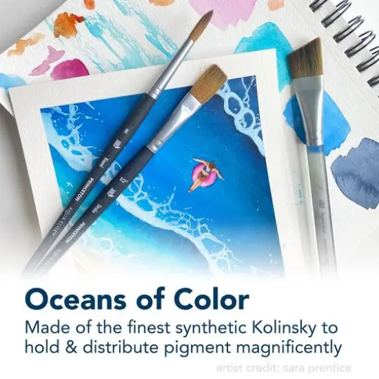 Princeton&trade; Aqua Elite&trade; Synthetic Mottler Watercolor Brush {4}